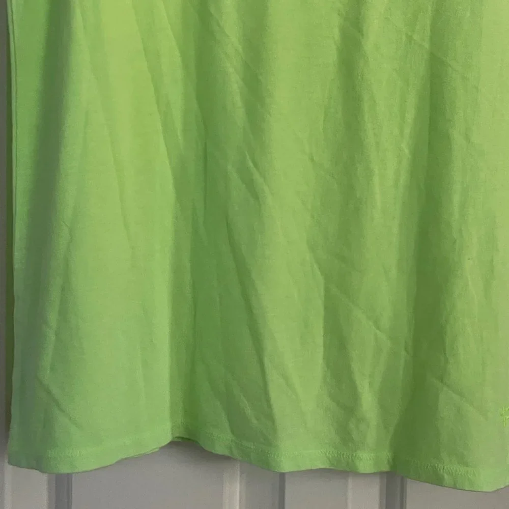 Justice Junior Girls Neon Lime Green Basic Tee Shirt Top Size 20 New with Tags